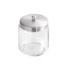 InterDesign Forma Brushed Clear Stainless Steel Covered Jar -Wenn Bathroom Shop 05402add fc71 4f09 aecf e0eda6672997