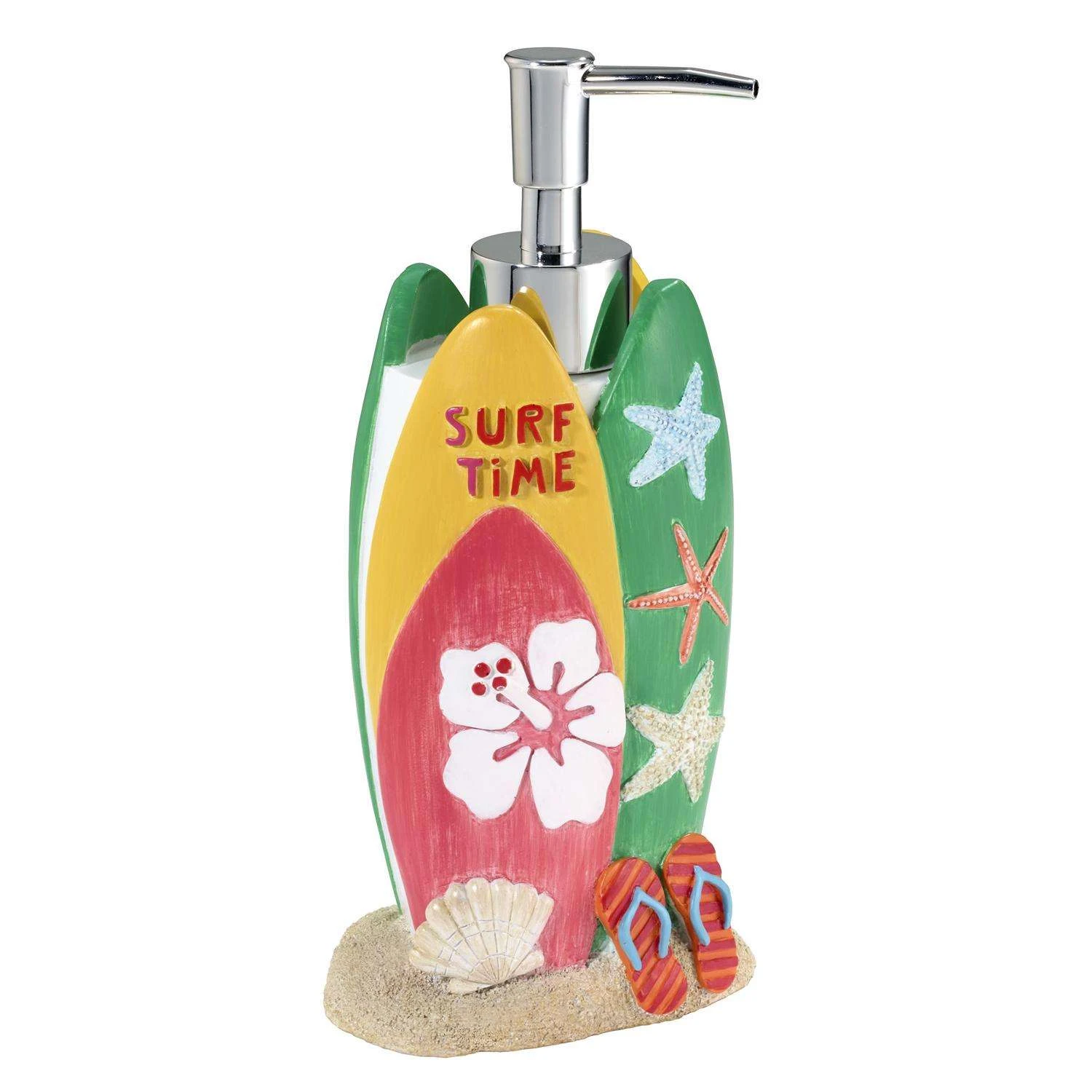 Avanti Linens Surf Time Multicolored Plastic Lotion Dispenser 3 Avanti Linens Surf Time Multicolored Plastic Lotion Dispenser