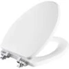 Mayfair By Bemis Benton Slow Close Elongated White Enameled Wood Toilet Seat -Wenn Bathroom Shop 0ad7f9ec 3827 4f36 adf5 3fb1cc16d72b