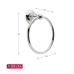 Delta Porter Chrome Towel Ring Die Cast Zinc -Wenn Bathroom Shop 1064123f 37ef 4146 be22 dd90cc7ed2f8