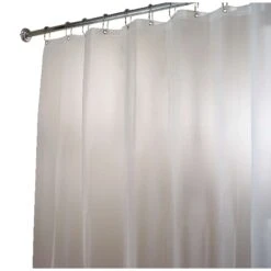 IDesign 72 In. H X 108 In. W Frosted Eva Shower Curtain Liner Polyester