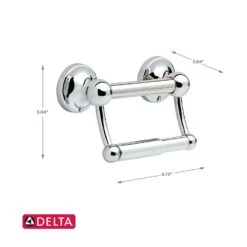 Delta 5 In. L Polished Chrome Stainless Steel Toilet Paper Holder With Assist Bar -Wenn Bathroom Shop 15fe05ff 8ae0 4f69 8de0 2ea67eb8f2ed