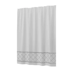 Sttelli Radiance 72 In. H X 72 In. W White Shower Curtain Polyester