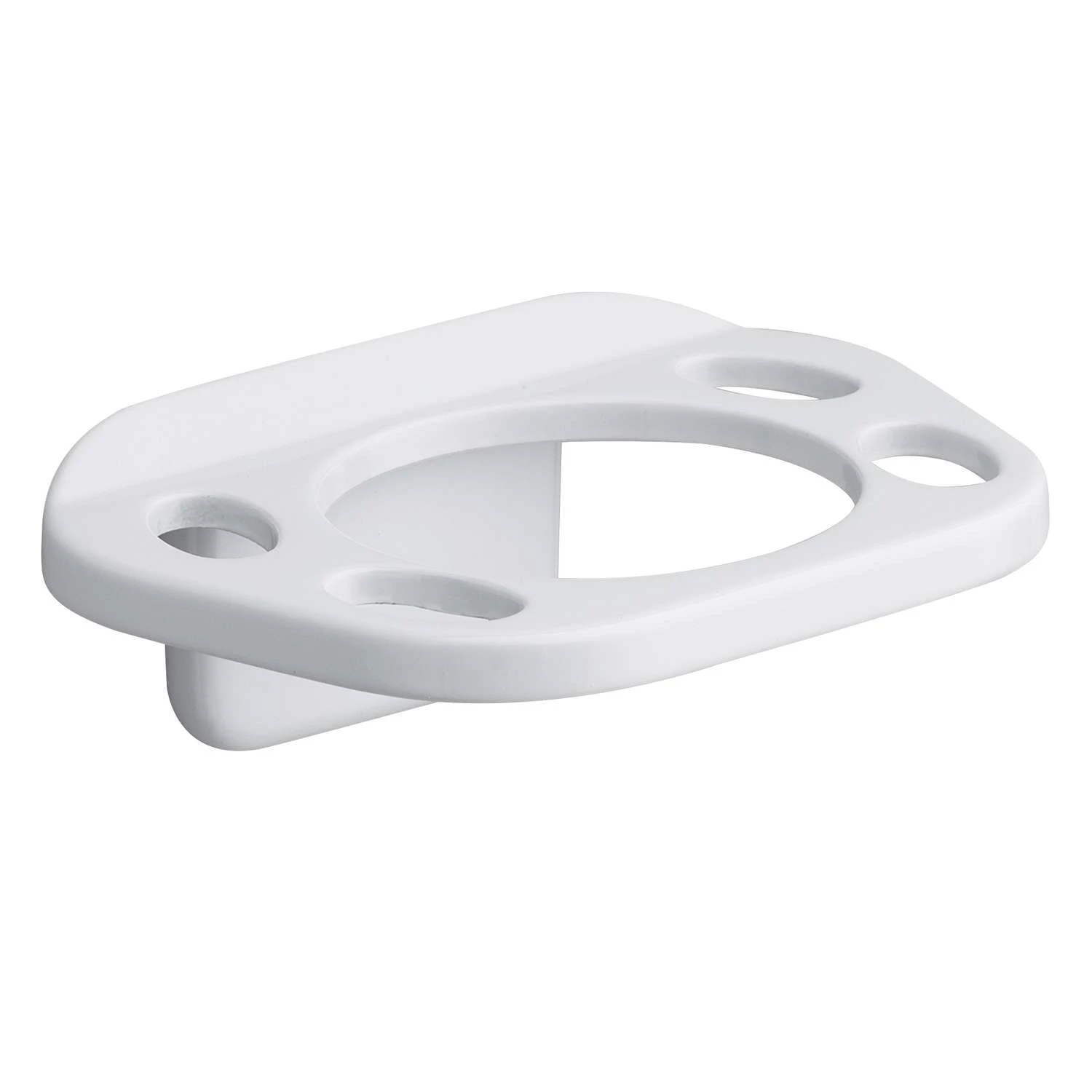 OakBrook White Die Cast Zinc Toothbrush Holder 3 OakBrook White Die Cast Zinc Toothbrush Holder