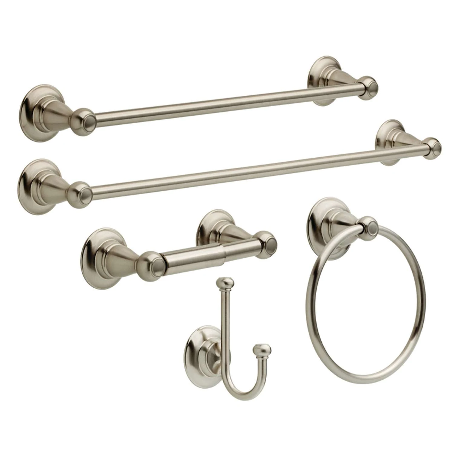 Delta Porter Brushed Nickel Silver Toilet Paper Holder 4 Delta Porter Brushed Nickel Silver Toilet Paper Holder - Image 2