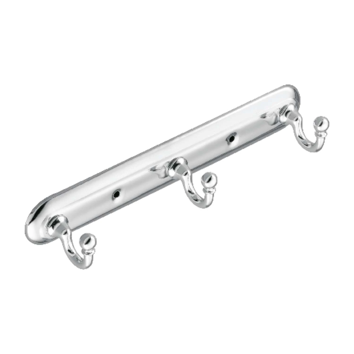 Moen Yorkshire Chrome 3-Hook Rack 10 In. L Zinc 3 Moen Yorkshire Chrome 3-Hook Rack 10 In. L Zinc