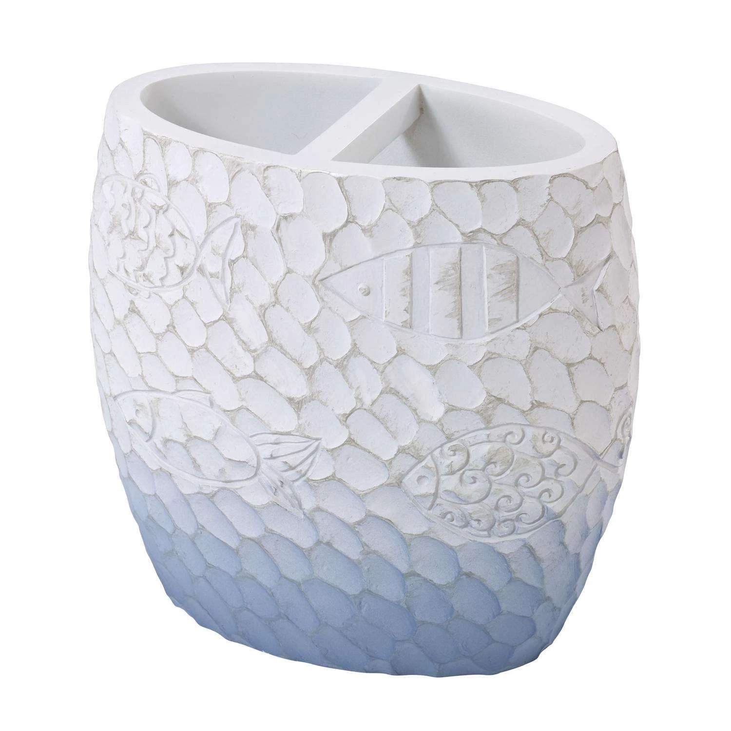 Avanti Linens Blue Fin Bay Blue Plastic Toothbrush Holder 3 Avanti Linens Blue Fin Bay Blue Plastic Toothbrush Holder