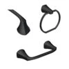 Moen Lindor Matte Black Bathroom Hardware Kit 18 In. L Zinc -Wenn Bathroom Shop 20135fdc 0d87 4633 8fc8 c951545da4c3