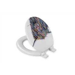 Croydex Angus McCoo Slow Close Round White Molded Wood Toilet Seat -Wenn Bathroom Shop 259f58be 5f1a 4325 b423 0bb35875644d