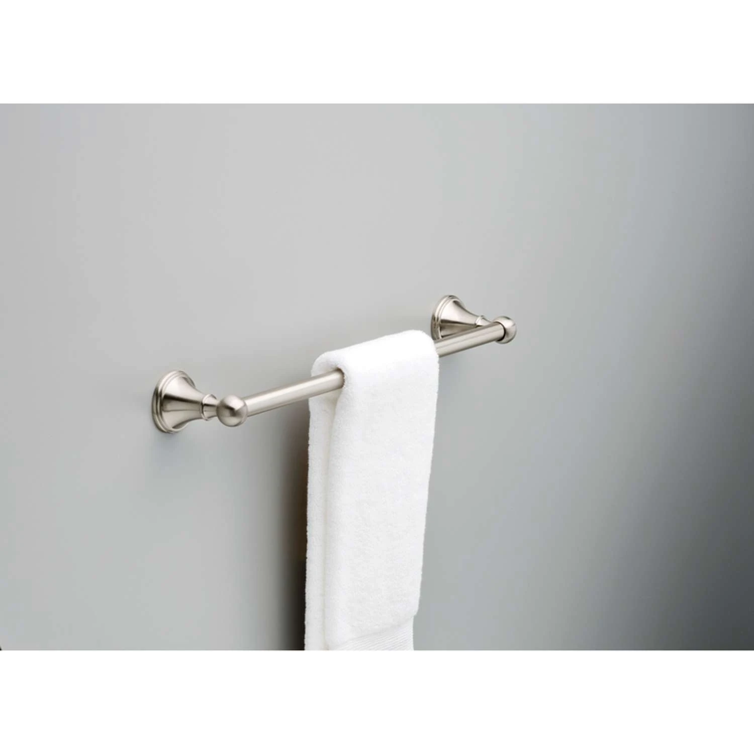 Delta Crestfield Satin Nickel Towel Bar 18 In. L Die Cast Zinc 5 Delta Crestfield Satin Nickel Towel Bar 18 In. L Die Cast Zinc - Image 3