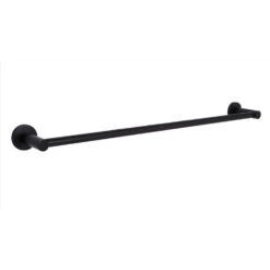 Huntington Brass Matte Black Towel Bar 23.6 In. L Metal