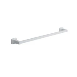 OakBrook Satin White Towel Bar 24 In. L Die Cast Zinc