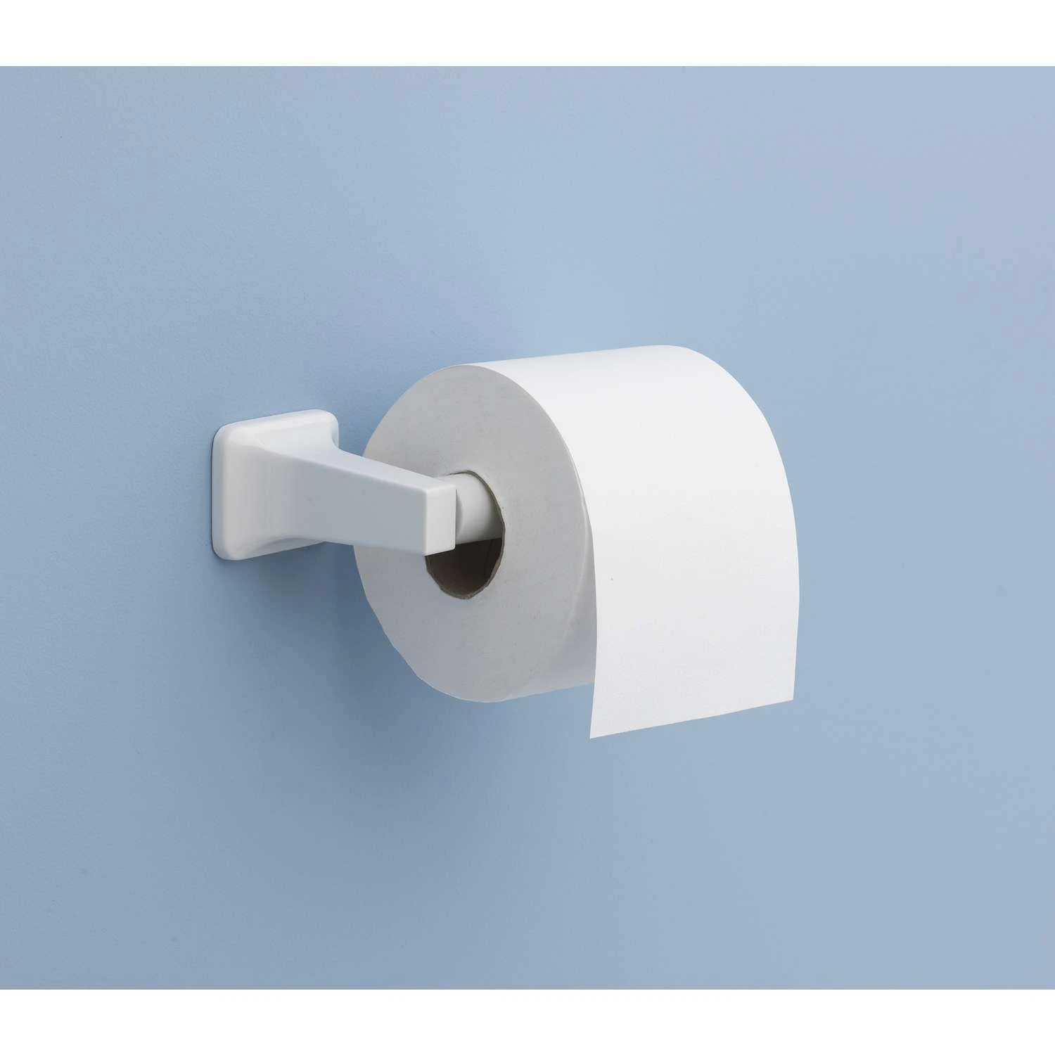 OakBrook Satin White Toilet Paper Holder 4 OakBrook Satin White Toilet Paper Holder - Image 2