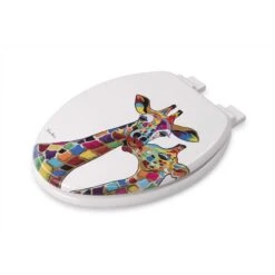 Croydex Francie & Josie McZoo Slow Close Elongated White Molded Wood Toilet Seat -Wenn Bathroom Shop 42782ee4 5e2c 4e04 8a42 0ff841ce69a5