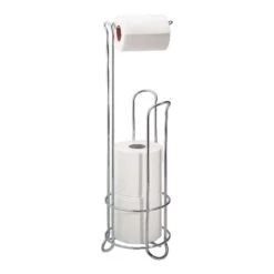 IDesign Chrome Silver Toilet Paper Holder