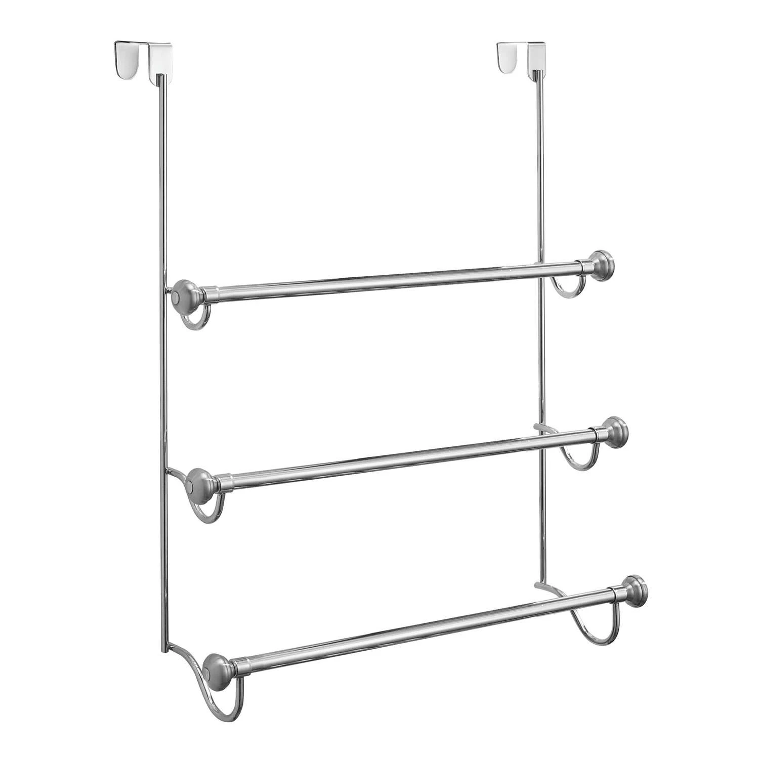 IDesign York Chrome Silver Over The Door Towel Bar 16 In. L Stainless Steel 3 IDesign York Chrome Silver Over The Door Towel Bar 16 In. L Stainless Steel