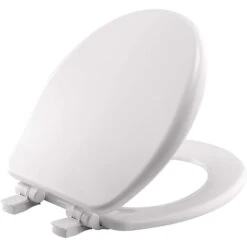 Mayfair By Bemis Alesio Slow Close Round White Enameled Wood Toilet Seat