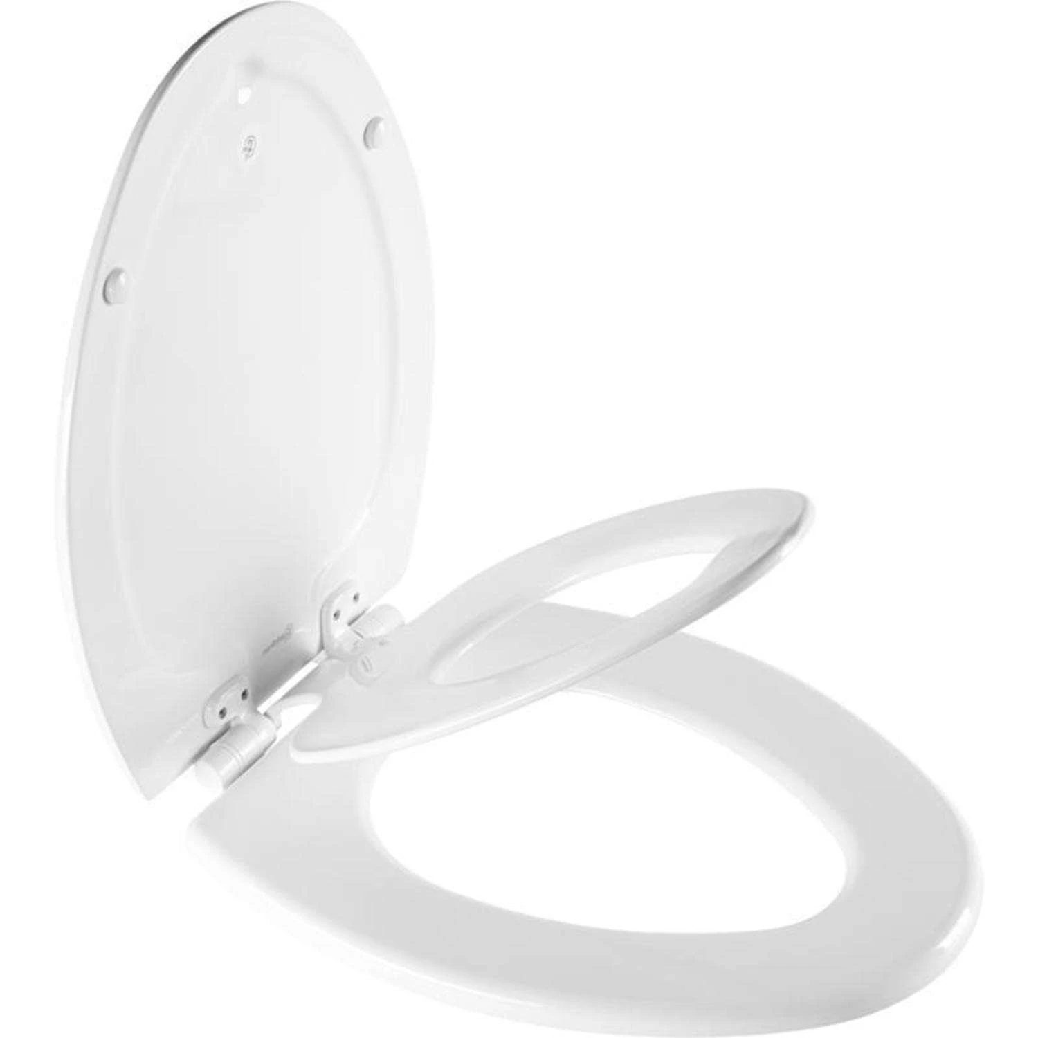 Mayfair By Bemis NextStep2 Slow Close Elongated White Enameled Wood Toilet Seat 3 Mayfair By Bemis NextStep2 Slow Close Elongated White Enameled Wood Toilet Seat