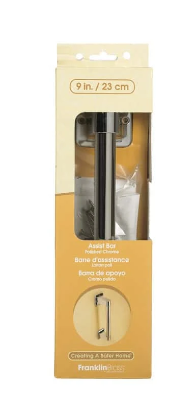 Delta 10.63 In. L Polished Chrome Stainless Steel Grab Bar 4 Delta 10.63 In. L Polished Chrome Stainless Steel Grab Bar - Image 2