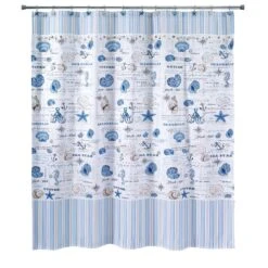 Avanti Linens Island View 72 In. H X 72 In. W Multicolored Coastal & Tropical Shower Curtain Polyest