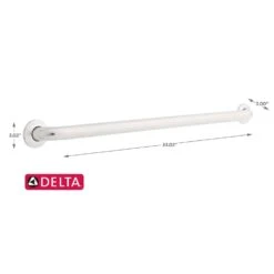 Delta 36 In. L ADA Compliant Peened Stainless Steel Grab Bar 7 Delta 36 In. L ADA Compliant Peened Stainless Steel Grab Bar -Wenn Bathroom Shop 7815696f 9cff 4240 a587 9aca8dabaa4e