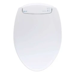 Brondell LumaWarm Slow Close Elongated White Plastic Night Light Toilet Seat