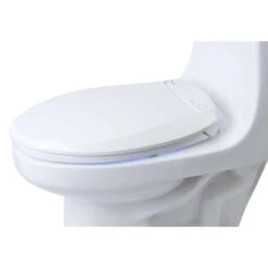 Brondell LumaWarm Slow Close Elongated White Plastic Night Light Toilet Seat -Wenn Bathroom Shop 82963243 c308 4c66 b00b 42e01797d59d