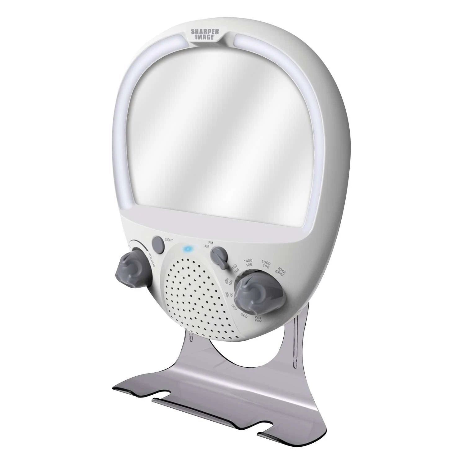 Sharper Image Ginsey White Plastic Shower Mirror 3 Sharper Image Ginsey White Plastic Shower Mirror