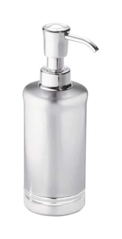 IDesign York Brushed Chrome Metal Lotion/Soap Dispenser