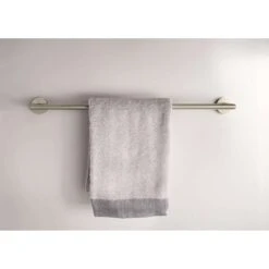 Moen Arlys Brushed Nickel Silver Towel Bar 24 In. L Zinc -Wenn Bathroom Shop 8c5df106 635a 4d61 a4fa c6038db4eed5