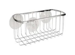 IDesign 4 H X 9 In. W X 4 In. L Chrome Silver Shower Basket