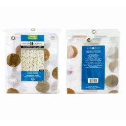 IDesign 72 In. H X 72 In. W Multicolored Metallic Gilly Dot Shower Curtain PEVA -Wenn Bathroom Shop 906fa330 fad0 48b4 b9d8 37c0812817db