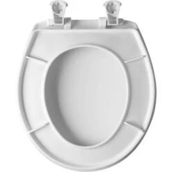 Bemis Round White Plastic Toilet Seat -Wenn Bathroom Shop 956e9d94 1fdc 42d0 9716 de1f45d3405f