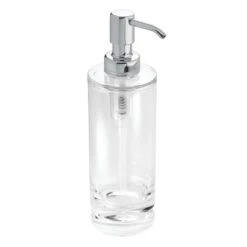 IDesign Eva Chrome Clear/Silver Acrylic Soap Pump