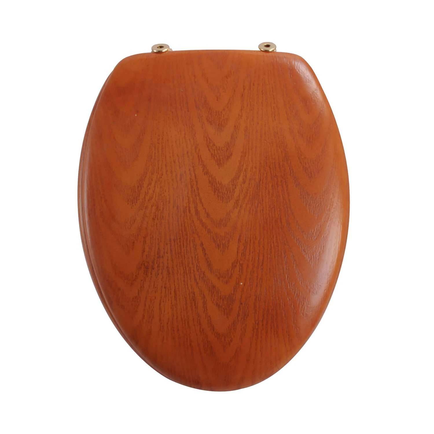 LDR Elongated Brown Wood Toilet Seat 4 LDR Elongated Brown Wood Toilet Seat - Image 2