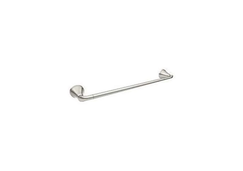 Moen Tiffin Brushed Nickel Towel Bar 18 In. L Metal 3 Moen Tiffin Brushed Nickel Towel Bar 18 In. L Metal