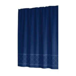Sttelli Radiance 72 In. H X 72 In. W Navy Shower Curtain Polyester