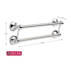 Delta 20.5 In. L Stainless Steel Towel Bar With Assist Bar 10 Delta 20.5 In. L Stainless Steel Towel Bar With Assist Bar -Wenn Bathroom Shop a2397fb0 4bdb 4296 961a d05e641be69c