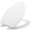 Mayfair By Bemis Lannon Slow Close Elongated White Enameled Wood Toilet Seat -Wenn Bathroom Shop a319e3c7 c7b2 41eb 9a0b d89c03e7358d