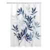 InterDesign 72 In. H X 72 In. W Navy/Slate Leaves Shower Curtain Polyester 1 InterDesign 72 In. H X 72 In. W Navy/Slate Leaves Shower Curtain Polyester -Wenn Bathroom Shop a8035548 a7cd 44d5 a208 f0c6bb8e5ab5