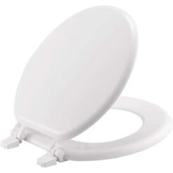 Mayfair By Bemis Round White Enameled Wood Toilet Seat