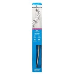 InterDesign Curved Shower Rod 72 In. L Brushed Silver