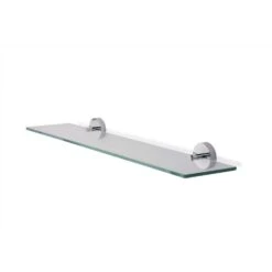 Croydex Pendle Chrome Clear/Silver Glass/Stainless Steel Bathroom Shelf -Wenn Bathroom Shop b9445609 e063 463e 81d9 6fe56f1a3073
