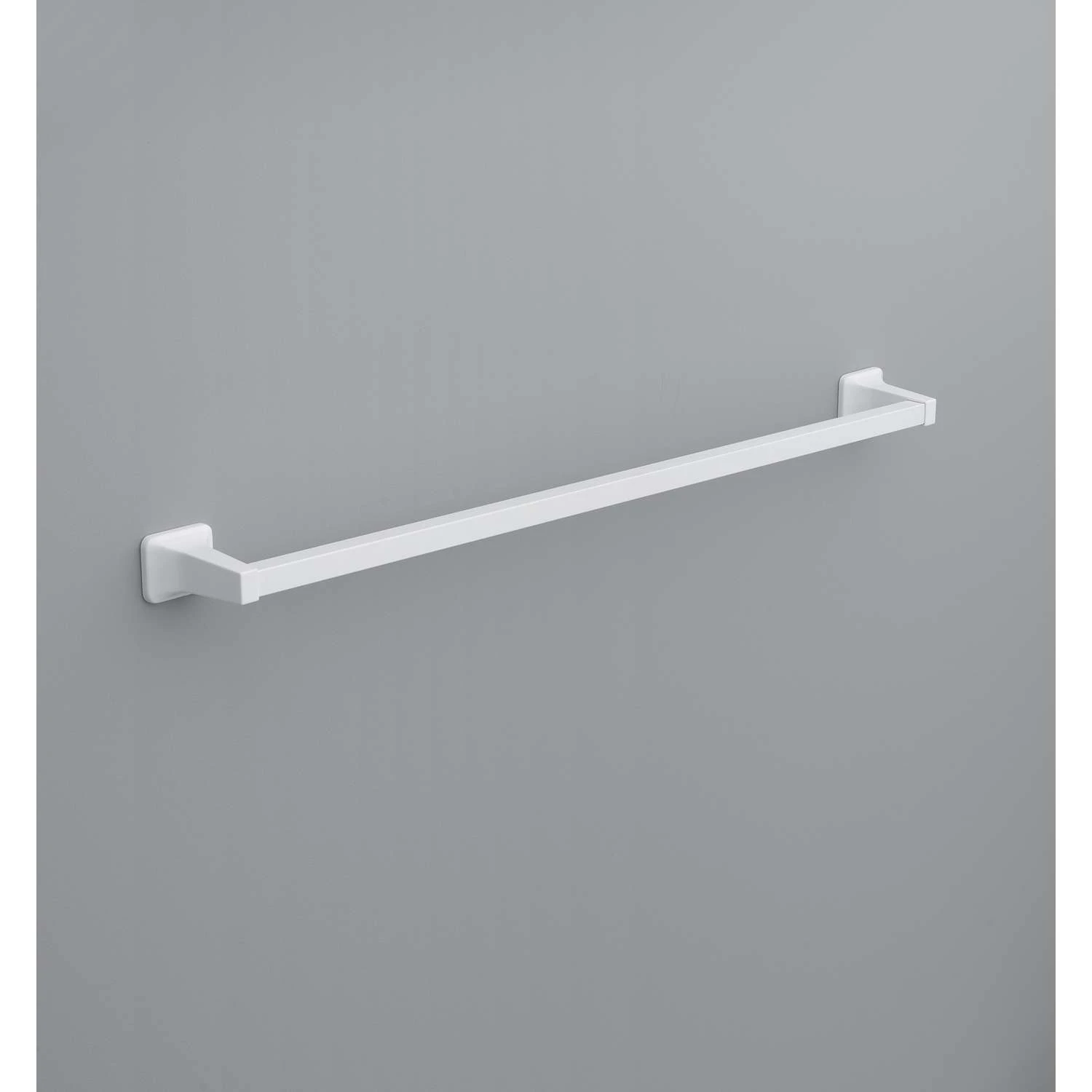 OakBrook Satin White Towel Bar 30 In. L Die Cast Zinc 3 OakBrook Satin White Towel Bar 30 In. L Die Cast Zinc