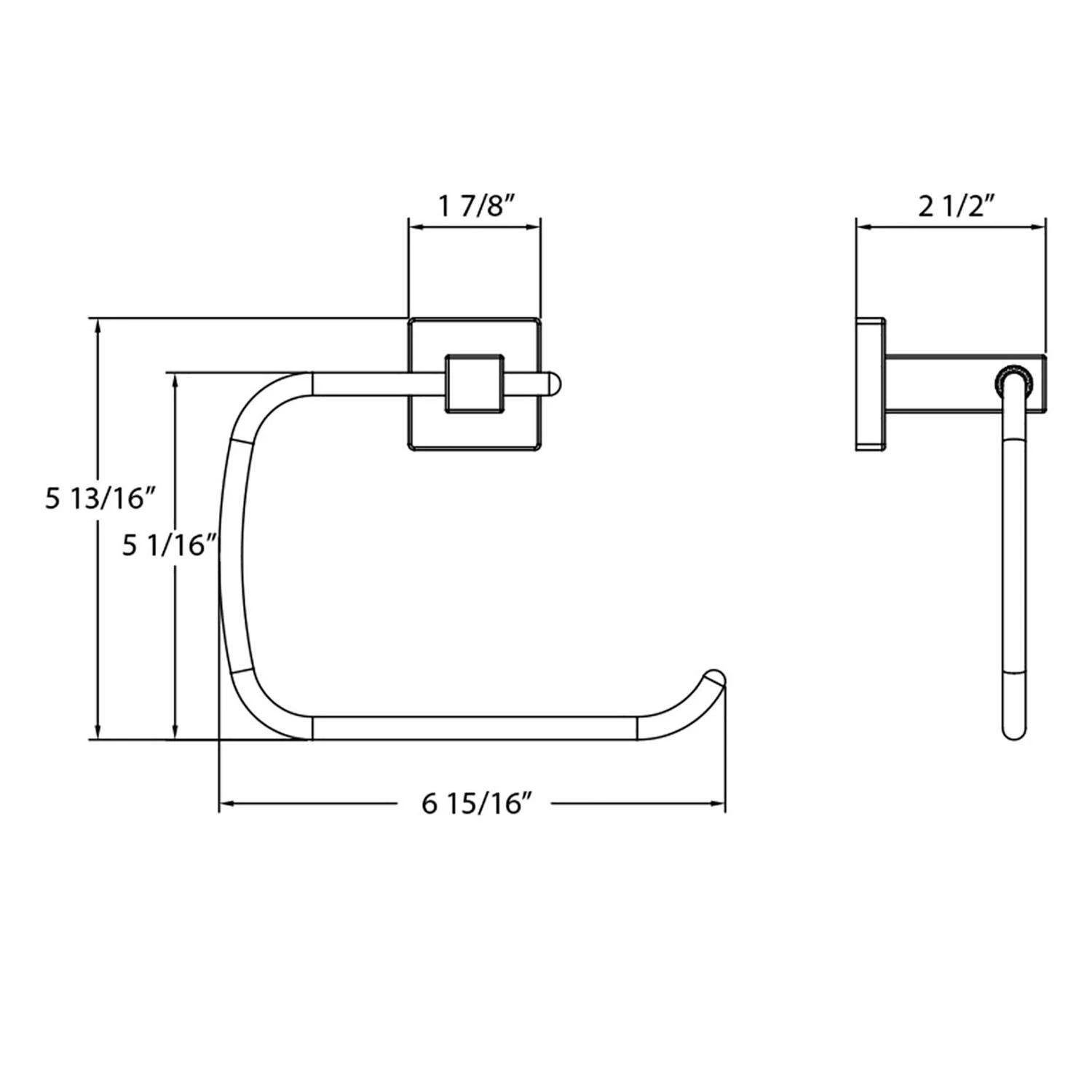 Huntington Brass Satin Black Black Towel Ring Metal 4 Huntington Brass Satin Black Black Towel Ring Metal - Image 2