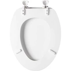 Mayfair By Bemis Westport Elongated White Enameled Wood Toilet Seat -Wenn Bathroom Shop c38d7aa7 7db6 42be a59d ba020bd1c73b