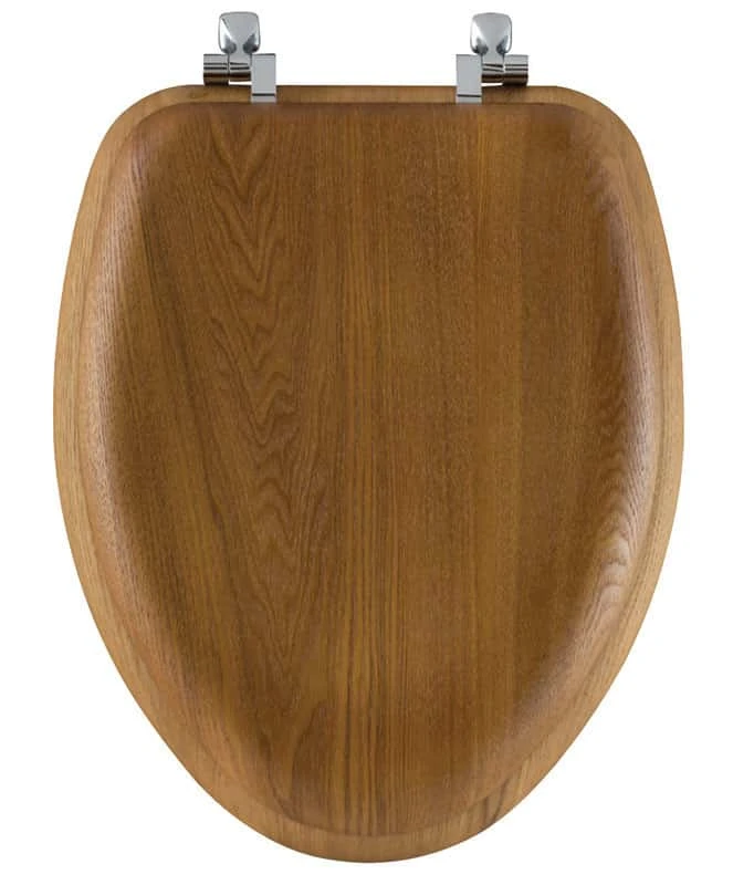 Bemis Mayfair Elongated Oak Wood Toilet Seat 3 Bemis Mayfair Elongated Oak Wood Toilet Seat