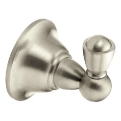 Moen Sage 2.8 In. H X 2.6 In. W X 2.38 In. L Brushed Nickel Silver Robe Hook