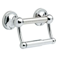 Delta 5 In. L Polished Chrome Stainless Steel Toilet Paper Holder With Assist Bar