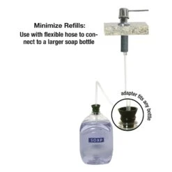 Danco Brushed Nickel Silver/White Plastic Lotion/Soap Dispenser -Wenn Bathroom Shop d0a8f924 8599 4c2a b6fa a716baaac3ba